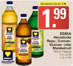 WEZ EDEKA Herzstücke Raps-, Sonnenblumen- oder Maiskeimöl Angebot