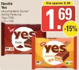 WEZ Nestlé Yes Angebot
