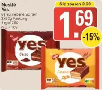 WEZ Nestlé Yes Angebot