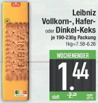 E-Center Leibniz Vollkorn-, Hafer- oder Dinkel-Keks Angebot
