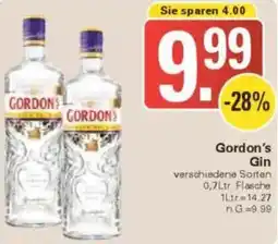 WEZ Gordon's Gin Angebot