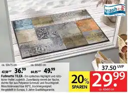 Zurbrüggen Fußmatte TILEA wash+ by Kleen-Tex Angebot