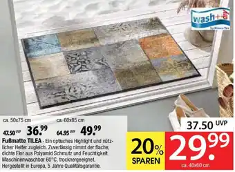 Zurbrüggen Fußmatte TILEA wash+ by Kleen-Tex Angebot