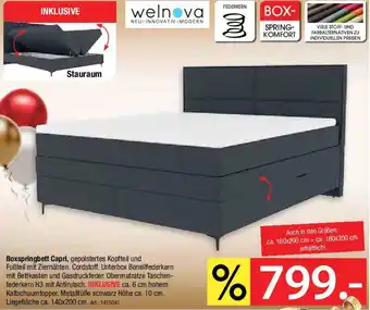 Zurbrüggen Welnova Boxspringbett Capri Angebot