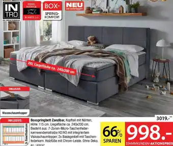 Zurbrüggen Boxspringbett Zanzibar Angebot