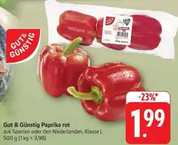 Schmidt's Märkte Gut & Günstig Paprika rot Angebot