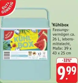 Schmidt's Märkte Gut & Günstig Kühlbox Angebot