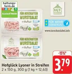 Schmidt's Märkte Hofglück Lyoner in Streifen Angebot