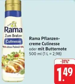 Schmidt's Märkte Rama Pflanzencreme Culinesse oder mit Butternote Angebot