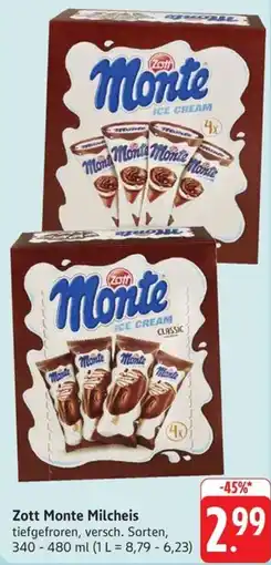 Schmidt's Märkte Zott Monte Milcheis Angebot