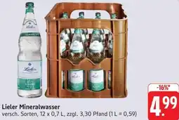 Schmidt's Märkte Lieler Mineralwasser Angebot