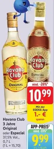 Schmidt's Märkte Havana Club 3 Jahre Original oder Especial Angebot