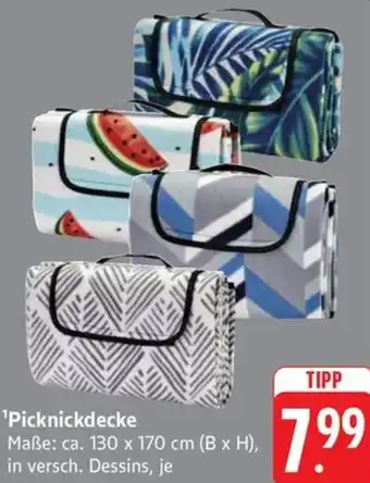 Schmidt's Märkte Picknickdecke Angebot