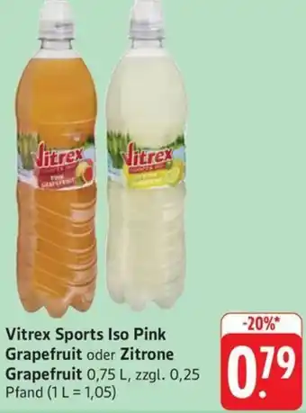 Schmidt's Märkte Vitrex Sports Iso Pink Grapefruit oder Zitrone Grapefruit Angebot