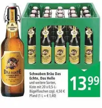 Marktkauf Schwaben Bräu Das Echte, Das Helle Angebot