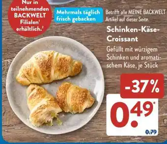 Aldi Süd Schinken- Käse-Croissant Angebot