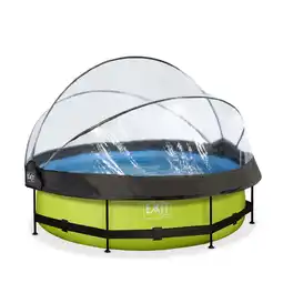 Netto Marken-Discount EXIT Lime Pool ø300x76cm mit Abdeckung und Filterpumpe - grün Angebot