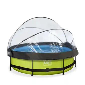 Netto Marken-Discount EXIT Lime Pool ø300x76cm mit Abdeckung und Filterpumpe - grün Angebot