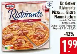 Edeka Dr. Oetker Ristorante Pizza oder Bistro Flammkuchen Angebot