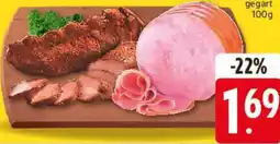 Edeka Paprika Bauch oder Hinterschinken ohne Speck Angebot