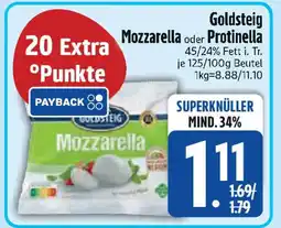 Edeka Goldsteig Mozzarella oder Protinella Angebot