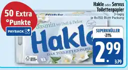 Edeka Hakle oder Servus Toilettenpapier Angebot