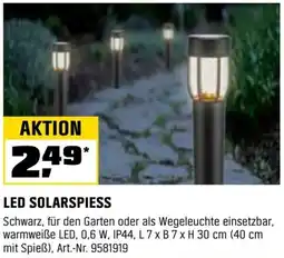 OBI Led solarspiess Angebot
