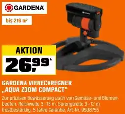 OBI Gardena viereckregner ,,aqua zoom compact" Angebot