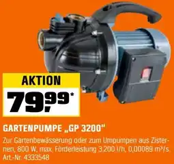 OBI Gartenpumpe „GP 3200" Angebot
