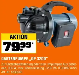 OBI Gartenpumpe „GP 3200" Angebot