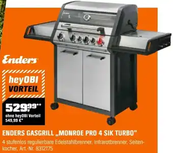 OBI Enders gasgrill „monroe pro 4 sik turbo" Angebot