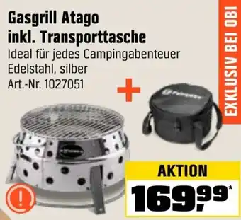 OBI Gasgrill Atago inkl. Transporttasche Angebot