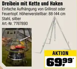 OBI Dreibein mit Kette und Haken Angebot