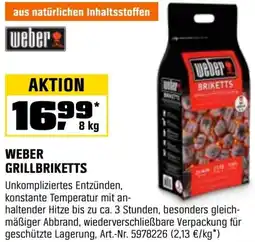 OBI Weber grillbriketts Angebot