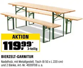 OBI Bierzelt-garnitur Angebot