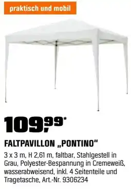 OBI Faltpavillon ,,pontino” Angebot
