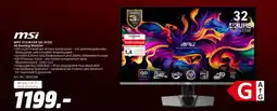 MediaMarkt Msi mpg 321urxde qd-oled 4k gaming monitor Angebot