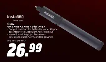 MediaMarkt Insta360 go 2, one x2, one r oder one x Angebot