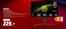 MediaMarkt Msi mag 275cqrfd e qd e2 wqhd gaming monitor Angebot