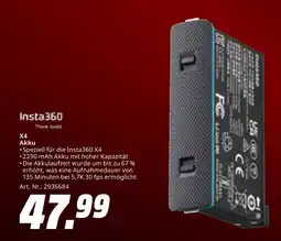 MediaMarkt Insta360 x4 akku Angebot
