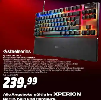 MediaMarkt Steelseries apex pro tkl gen 3 kabelgebundene gaming-tastatur Angebot