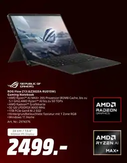 MediaMarkt Republic of gamers rog flow z13 Angebot