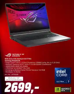 MediaMarkt Republic of gamers rog strix g16 (g615lr-s5177w) gaming notebook Angebot