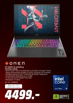 MediaMarkt Omen hp omen 16-ah0395ng gaming laptop Angebot