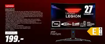 MediaMarkt Lenovo legion r27fc-30 gaming monitor Angebot