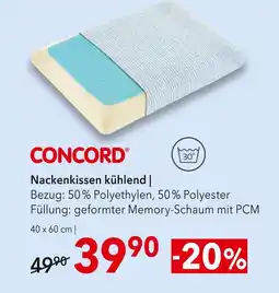 Matratzen Concord Concord nackenkissen kühlend Angebot