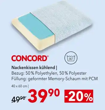 Matratzen Concord Concord nackenkissen kühlend Angebot