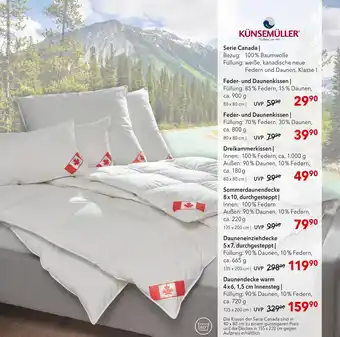 Matratzen Concord Künsemüller feder- und daunenkissen Angebot