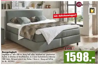 Möbel Mahler Van doorn boxspringbett Angebot