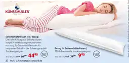 Matratzen Concord Künsemüller seitenschläferkissen inkl. bezug Angebot